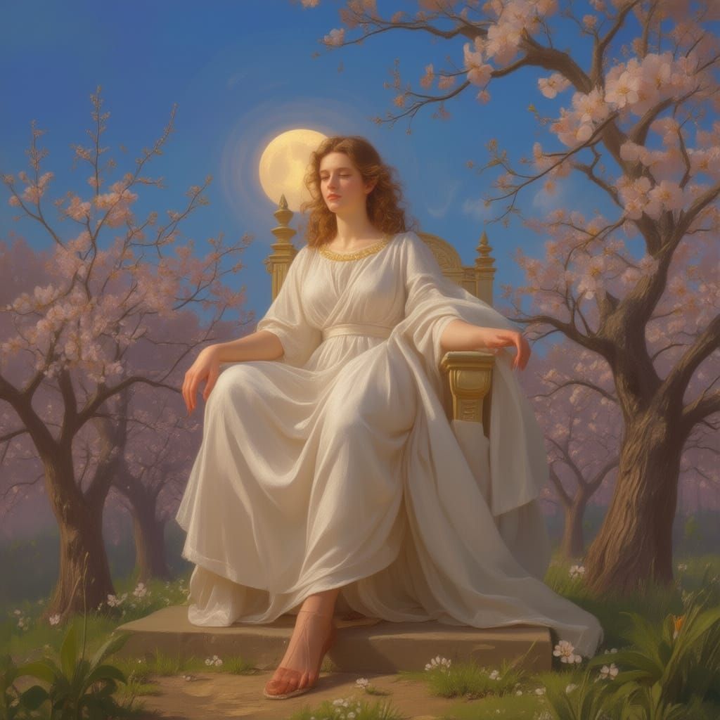 Radiant Sun Ascends Throne in Luminous May Scene