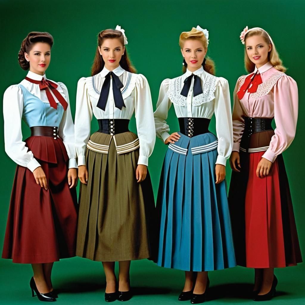 Vintage Fashion Studio Portrait