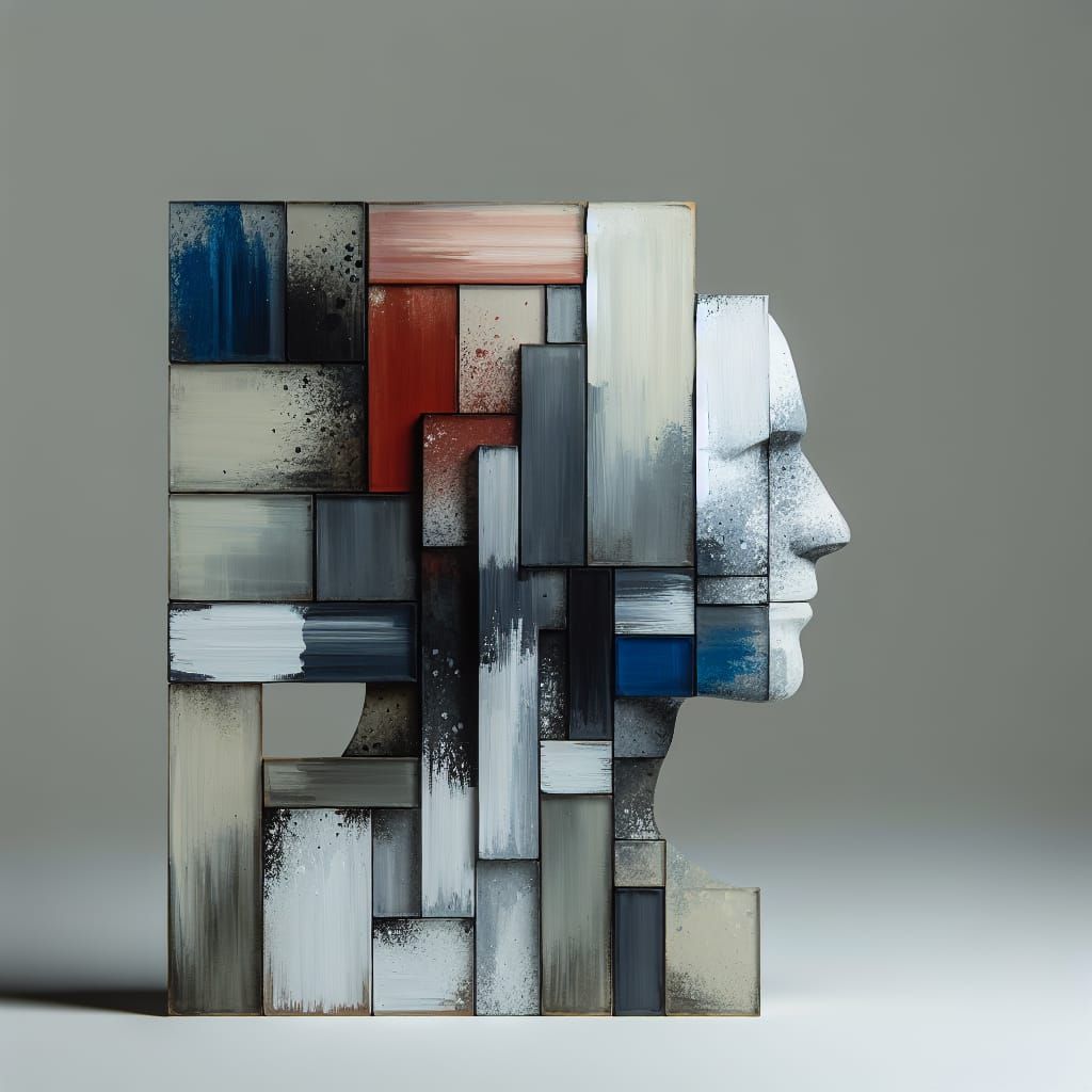 Acrylic Wash Painted on Glass Photoblocks - Who Knows?