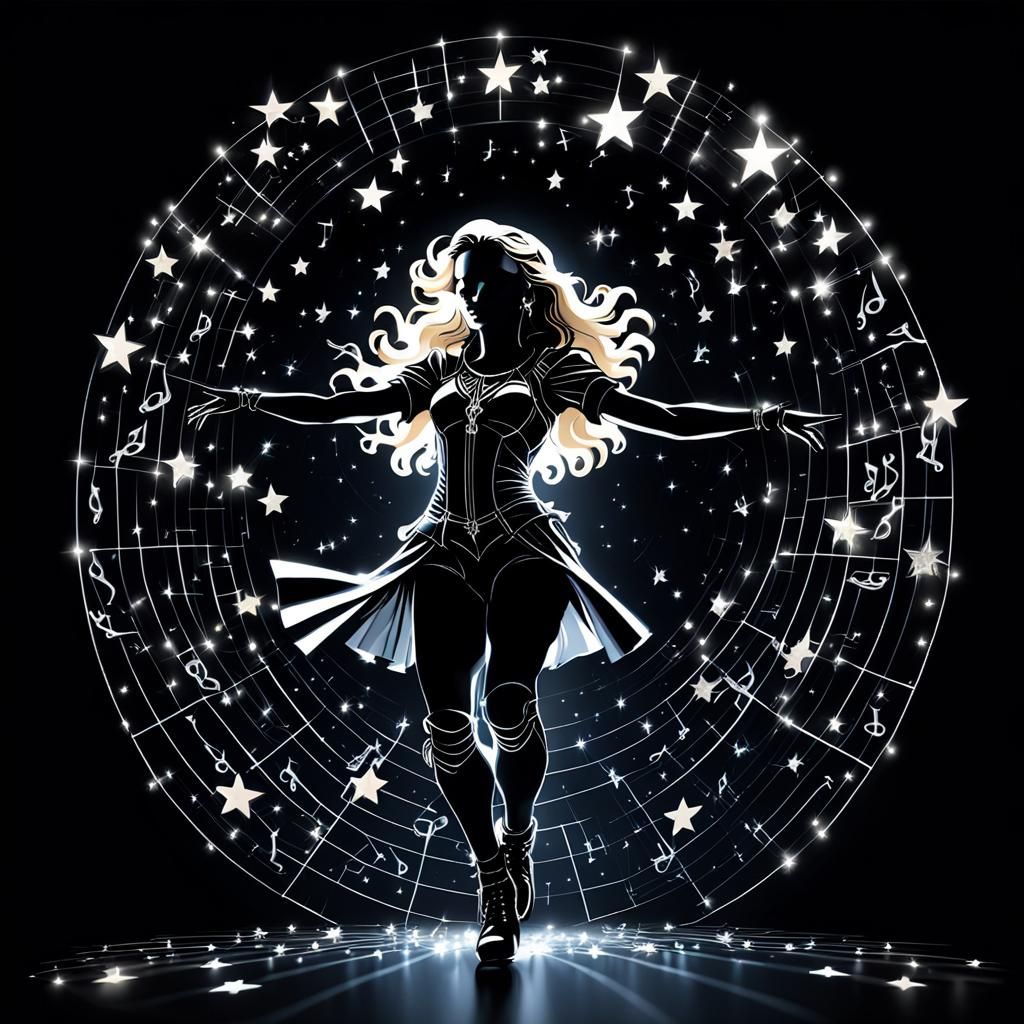 Singer silhouette