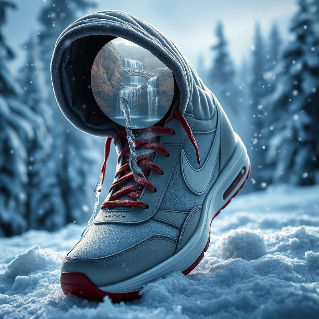 Nike Shoe Portal to Winter Wonderland