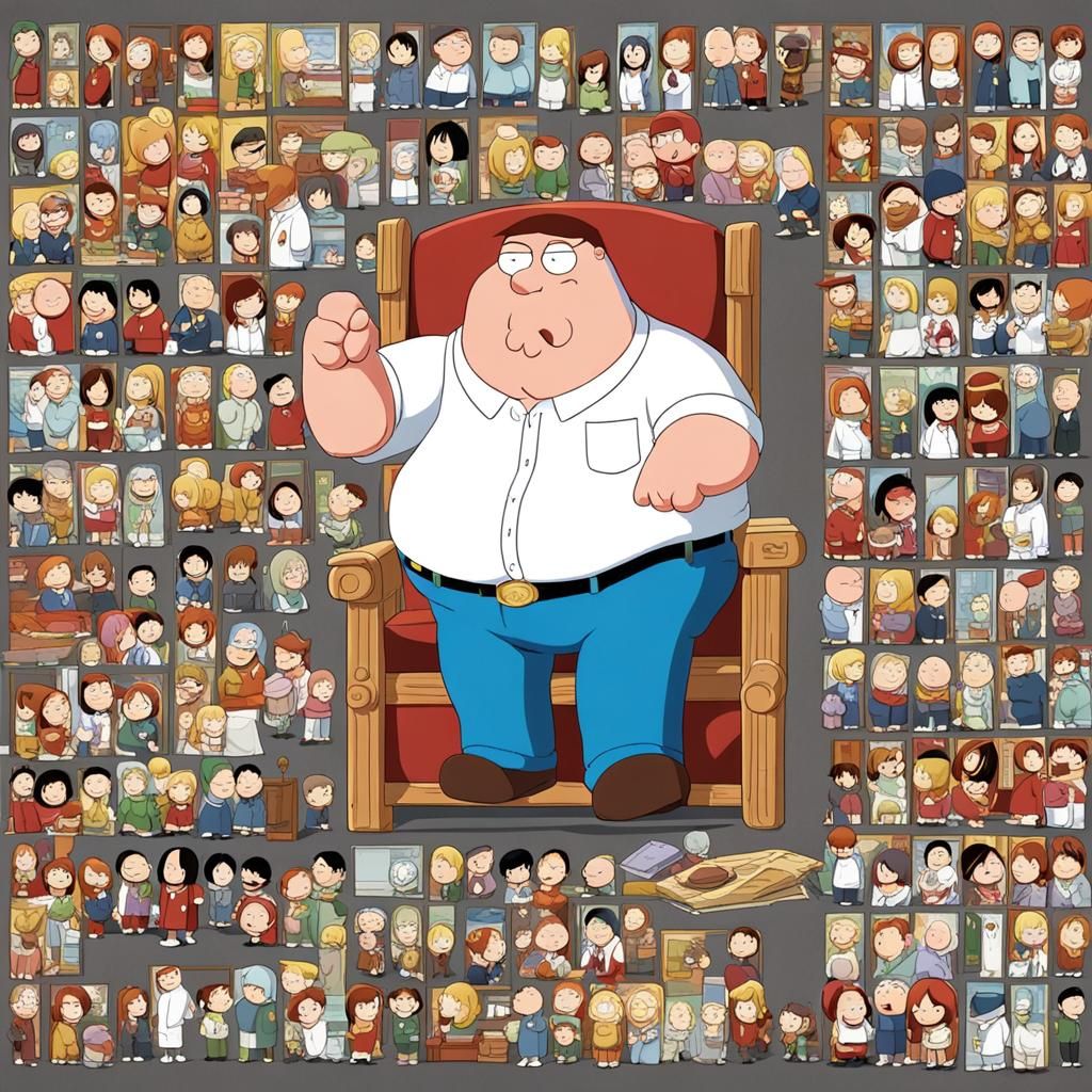 Family Guy Characters in Anime Style