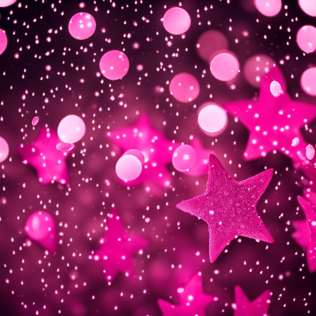 Pink Stars Rain: Professional Photography with Bokeh