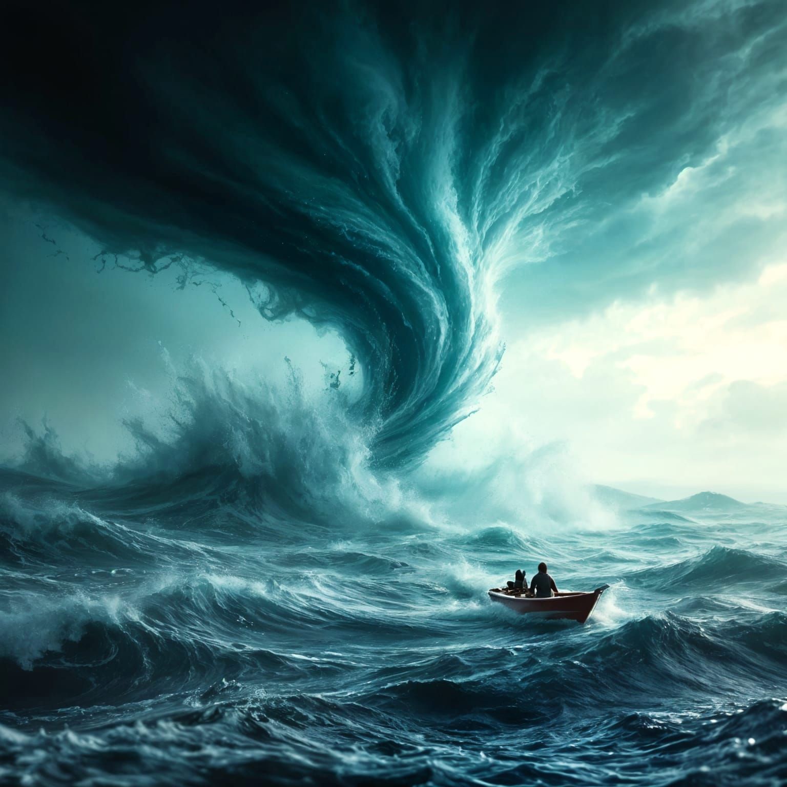 Ocean Tornadoes Created by Powerful Winds