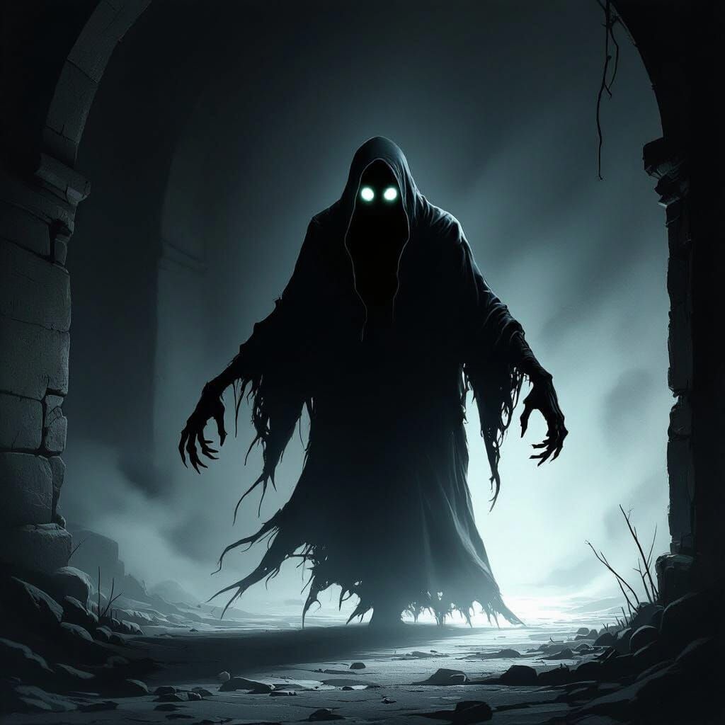 Menacing Wraith Advances in Dark Fantasy Concept Art