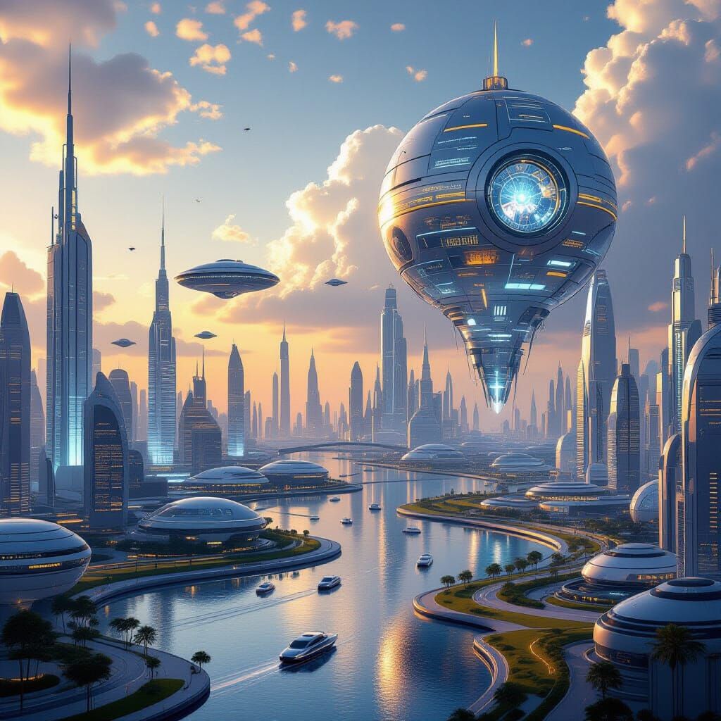 Futuristic Metropolis: A Glimpse into Tomorrow