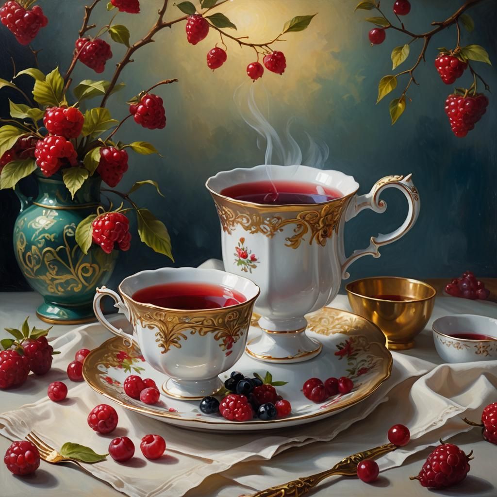 Style: Oil on canvas, whimsical and sweet color palette. Lig...