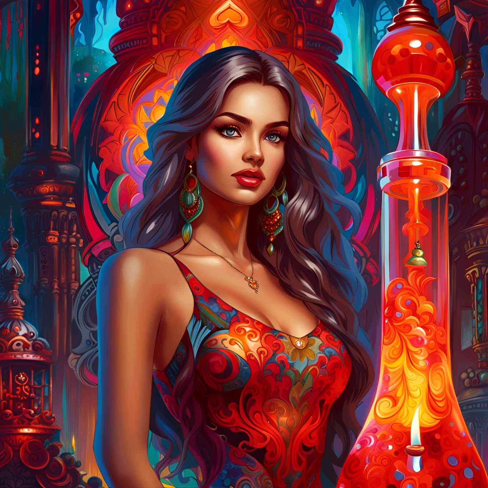 Fantasy Portrait: Young Woman in Modern Streetwear