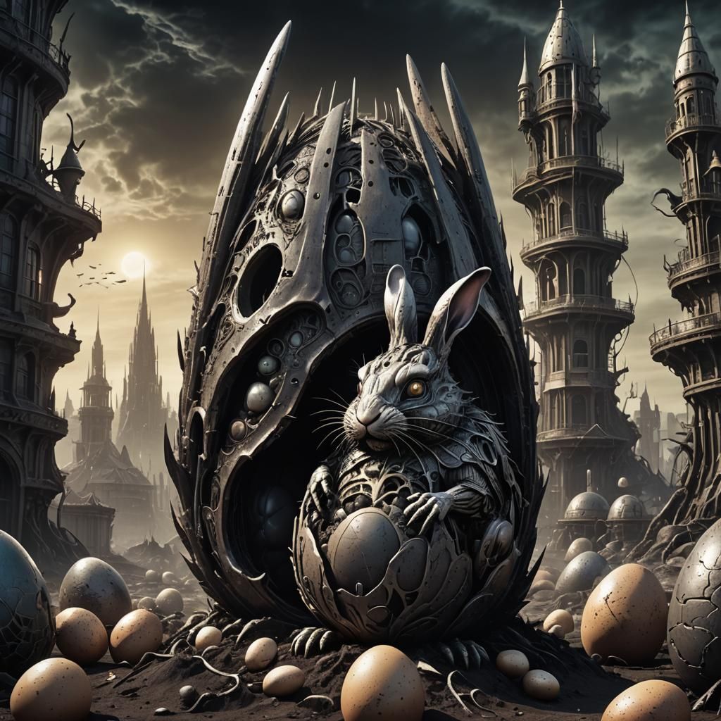 Eerie Easter Bunny Hatches on Alien Planet