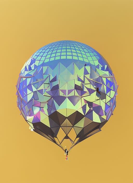 Woman in Heart Glasses: Rococo Vaporwave Dreamscape