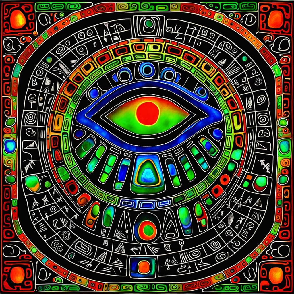 Deadly Tapestry with Ammolite Hieroglyphs