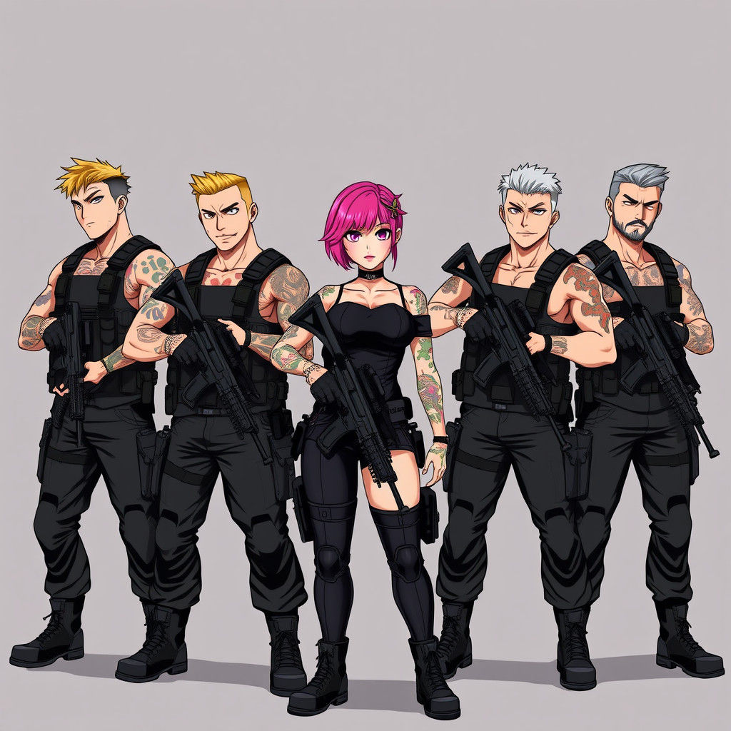 Anime-Inspired Special Ops Team Ready for Battle