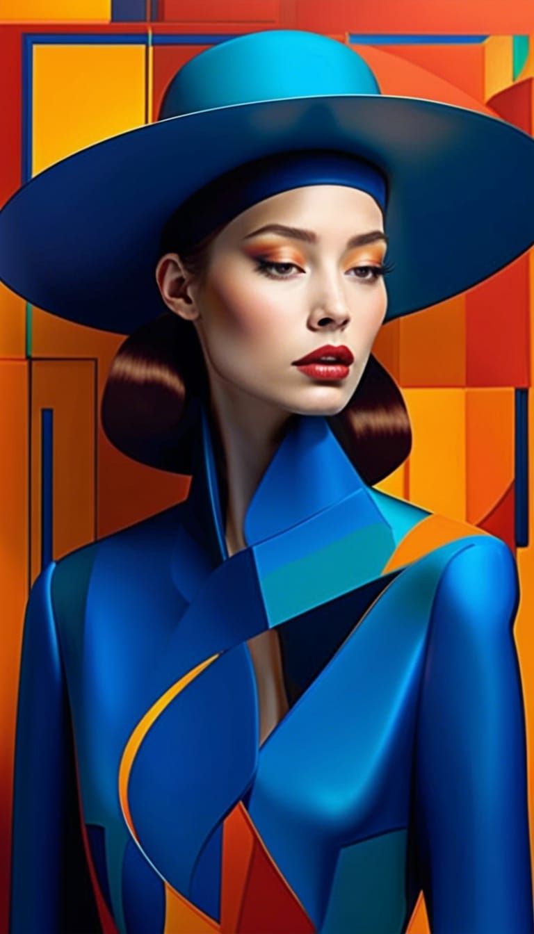 Couture fashion abstract style,