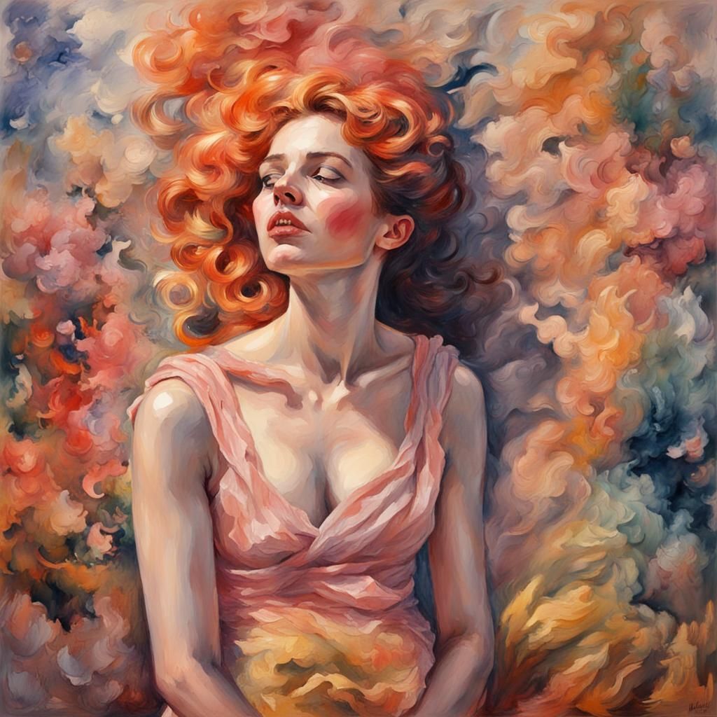 Desire as Gouache Impressionist Painting