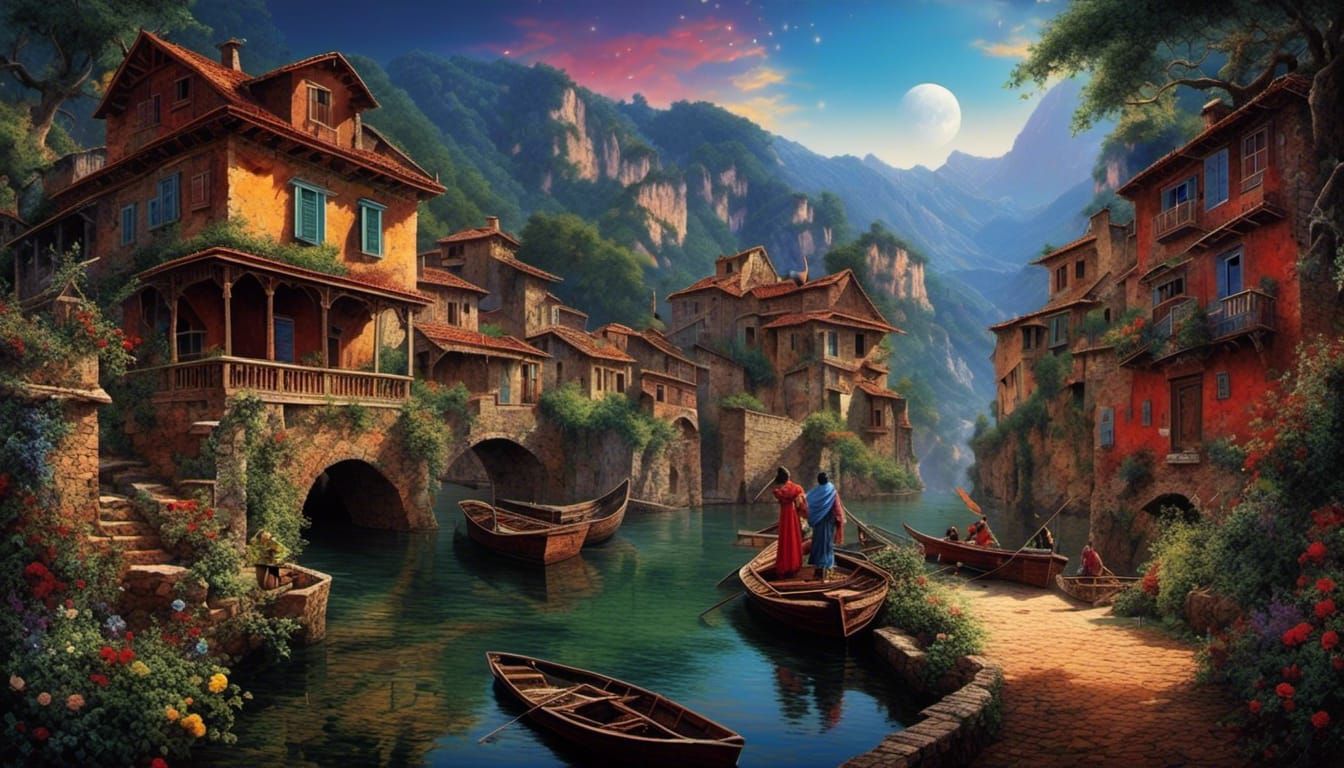 Colorful Masterpiece with Deep 3D Shading