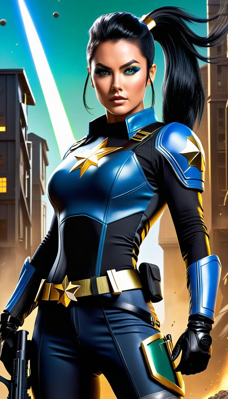 Planetary Marshal in Heroic Landing Pose