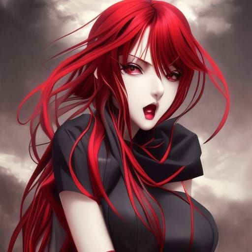 High Gothic Rias Gremory Portrait in 8k