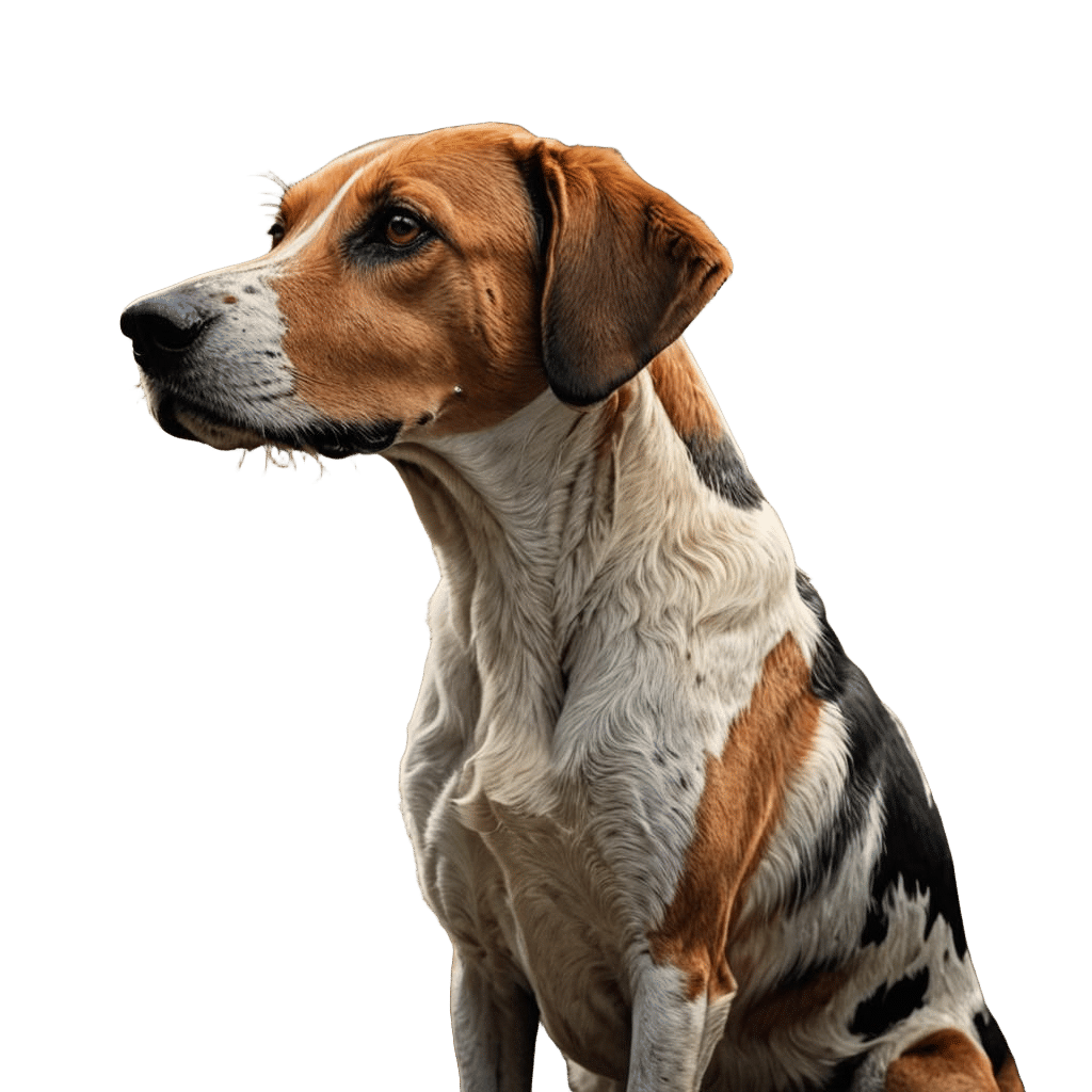 Hyperrealistic Portrait of an American Foxhound
