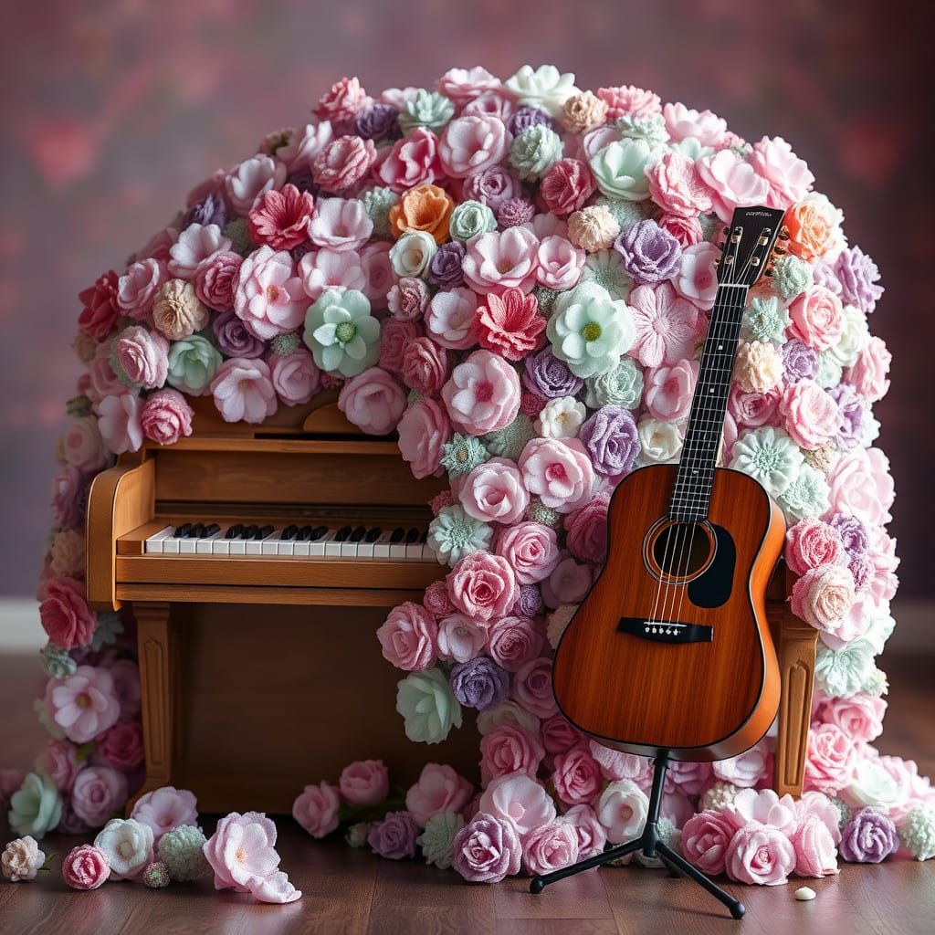 Fantastical Piano Sanctuary in Pastel Hues