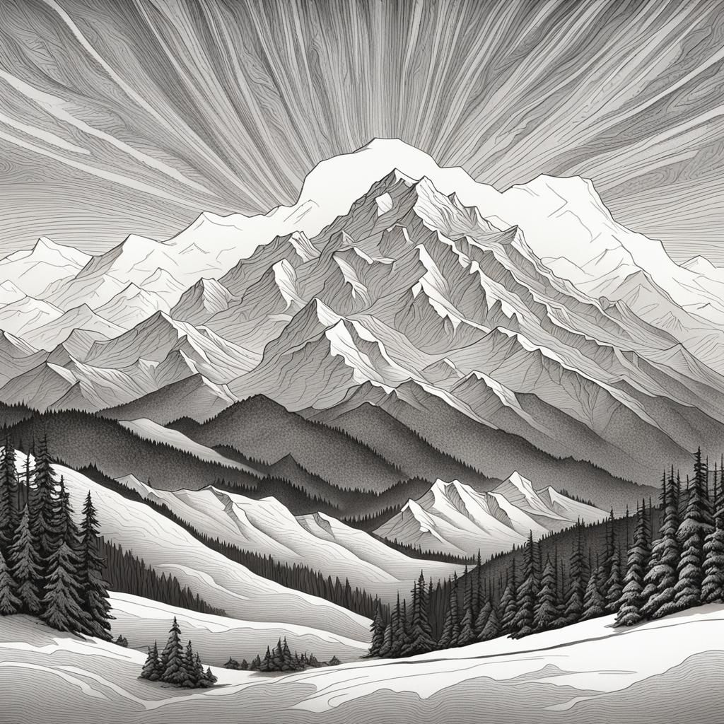 Majestic Sleeping Giant Mountain Range at Sunset