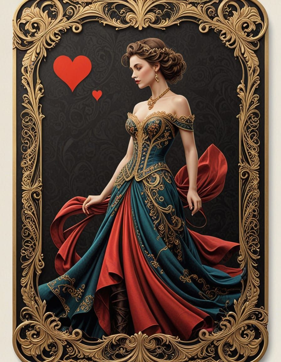 Vintage Clue Characters Illustrated in Ornate Playing Card S...
