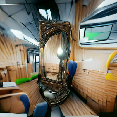 Train Interior Mirrored in Unreal Engine