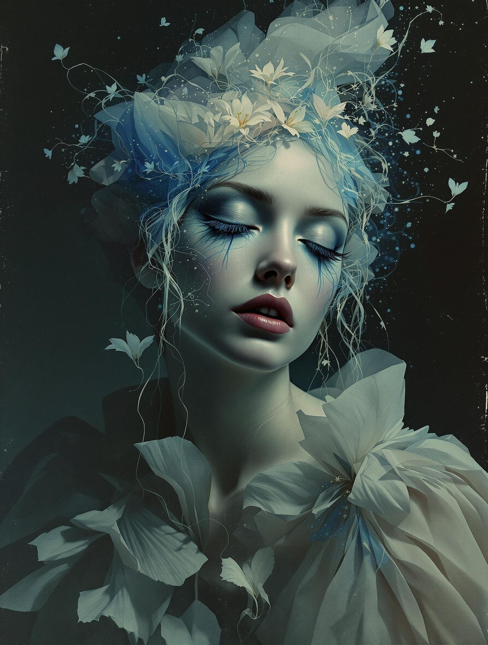 Ethereal Flemish Masterpiece with Soft Colors and Intricate ...