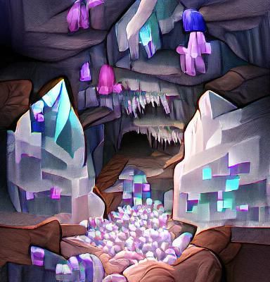 AI Image of Crystalline Caves