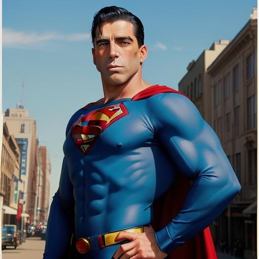 Erick as Superman 50's