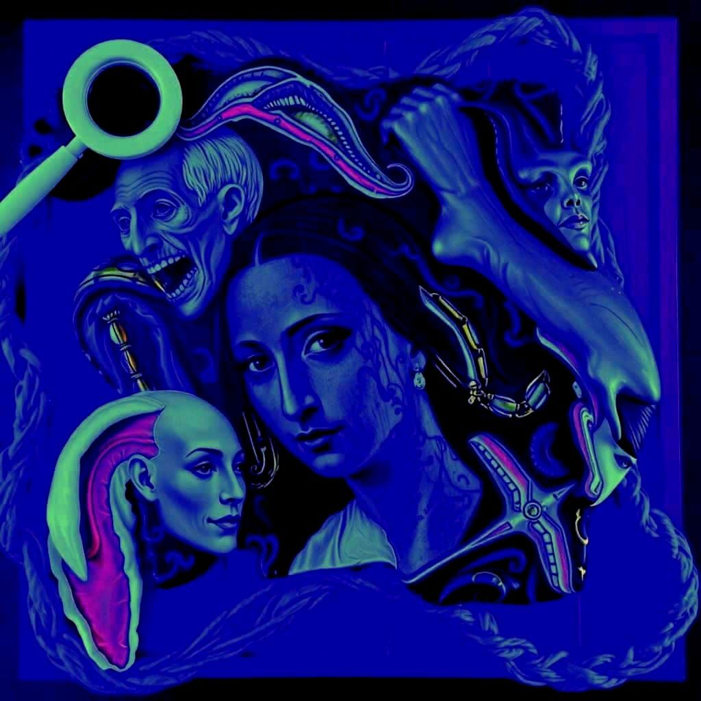 Surrealistic Daliesque Mona Lisa Portrait