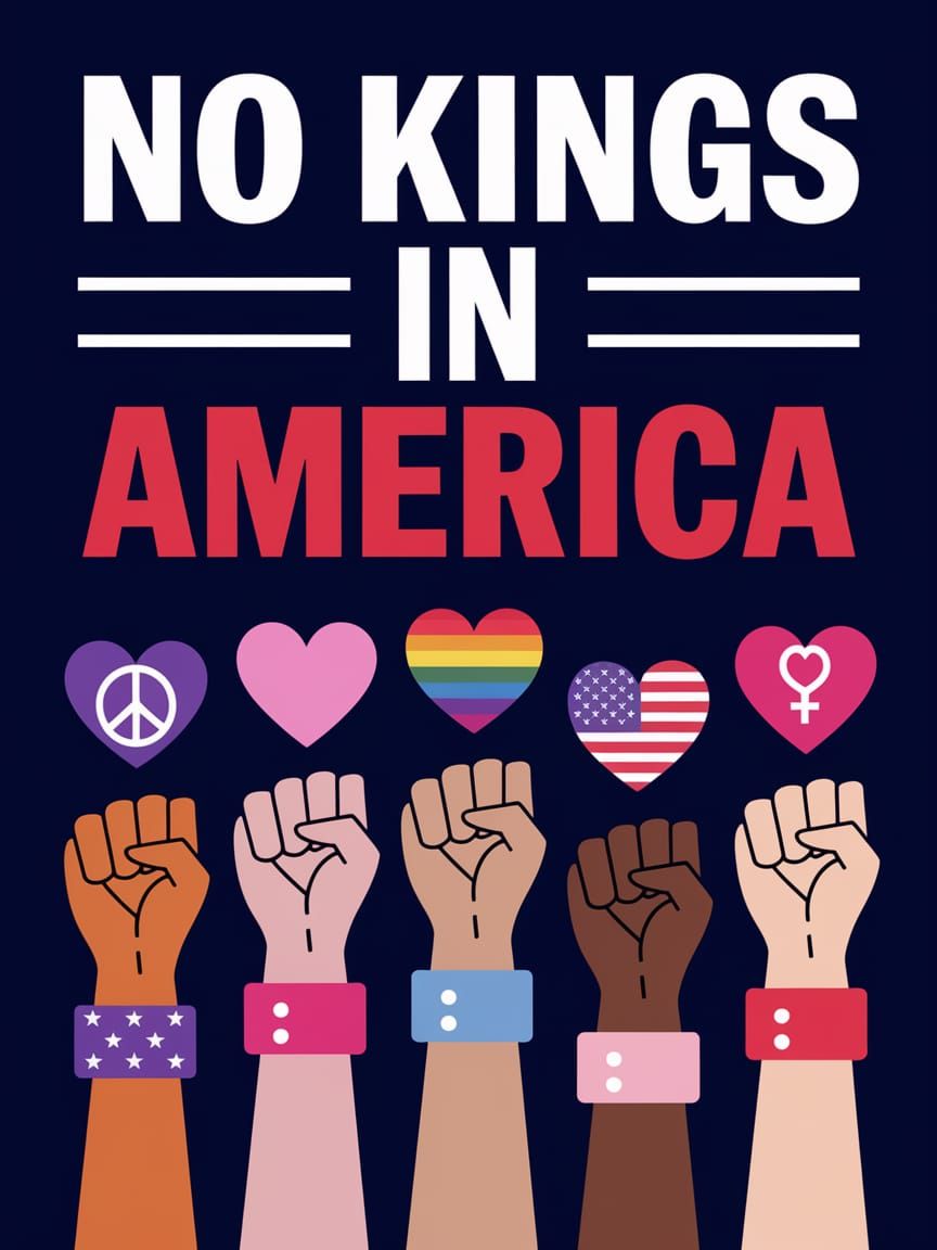No Kings in America: Protest Poster Art