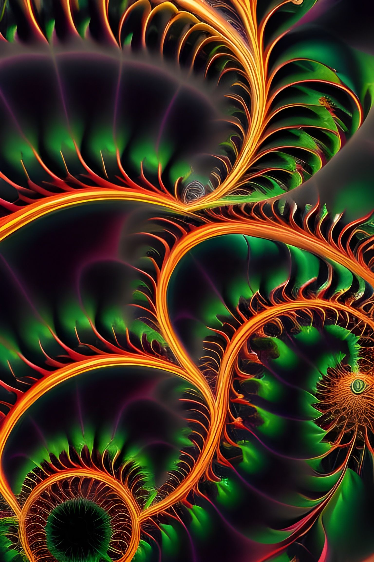 Hyperdetailed Fractal Mandelbrot in Astral Colors