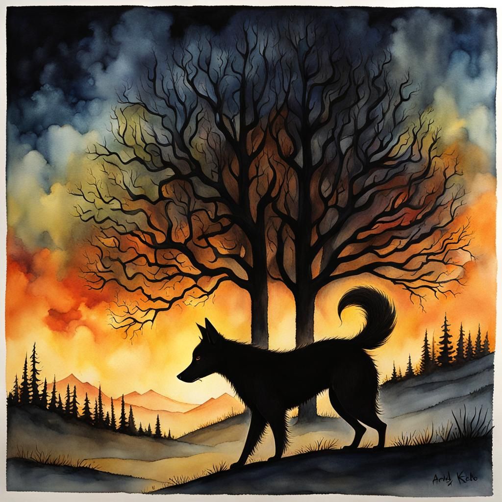 Emily Wilde‘s dog Shadow