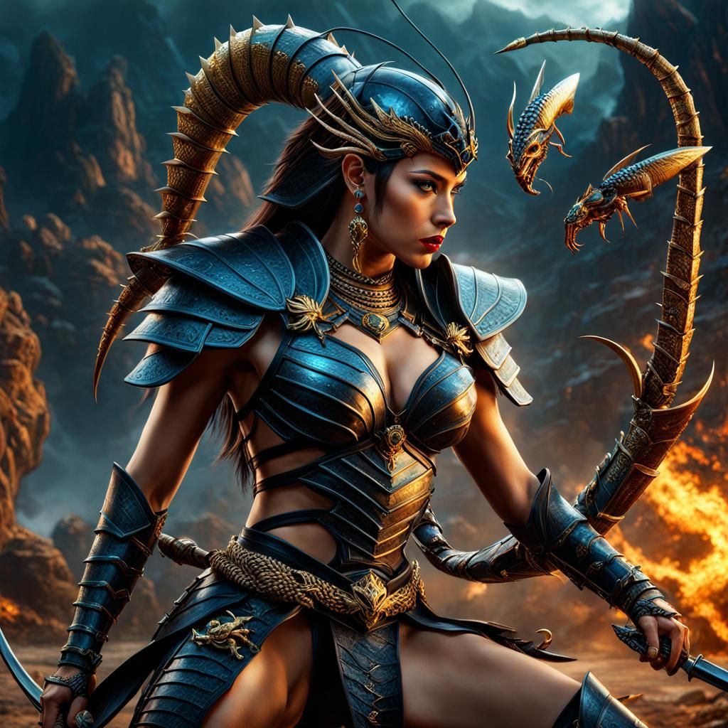 Half woman, half scorpion, deadlier than both