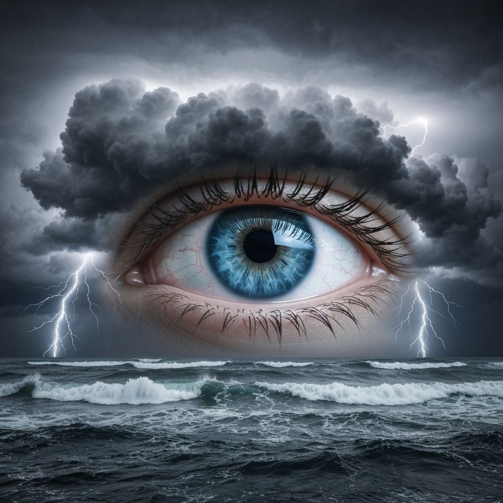 Surreal Storm: Giant Eye in the Sky