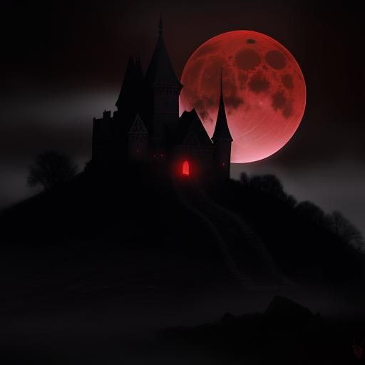 Transylvania castle: Blood Moon Rising