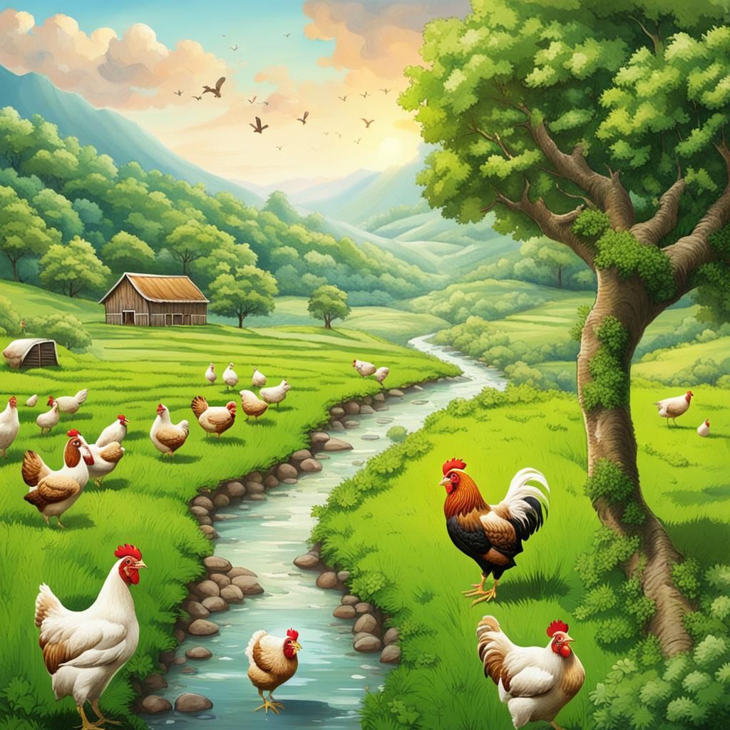 Surreal Landscape: Ham and Chicken Fruit Trees