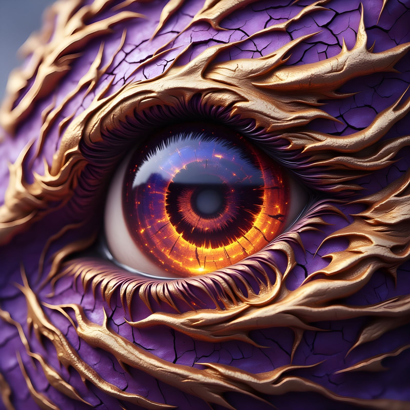 Ethereal Dragon in Flames