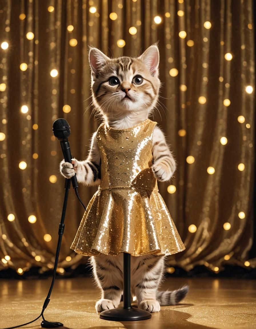 Jazz singer.. not sure where that mic-stand is going 😱