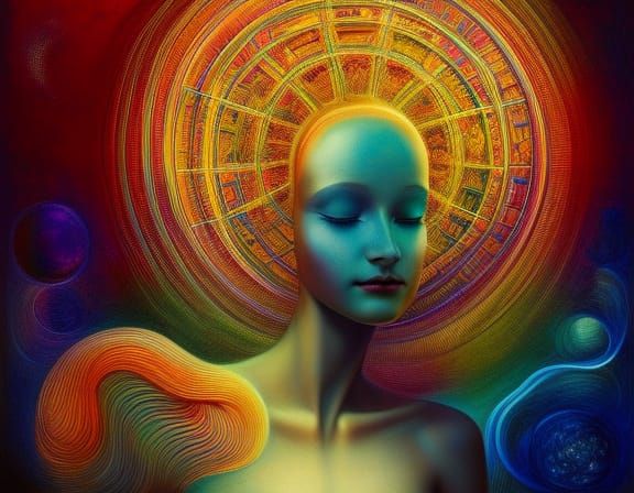 Surreal Transformation with Dynamic Colors in Digital Art