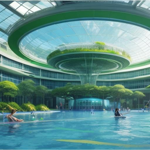 Futuristic Biomimetic Green City: Sustainable Leisure Center...
