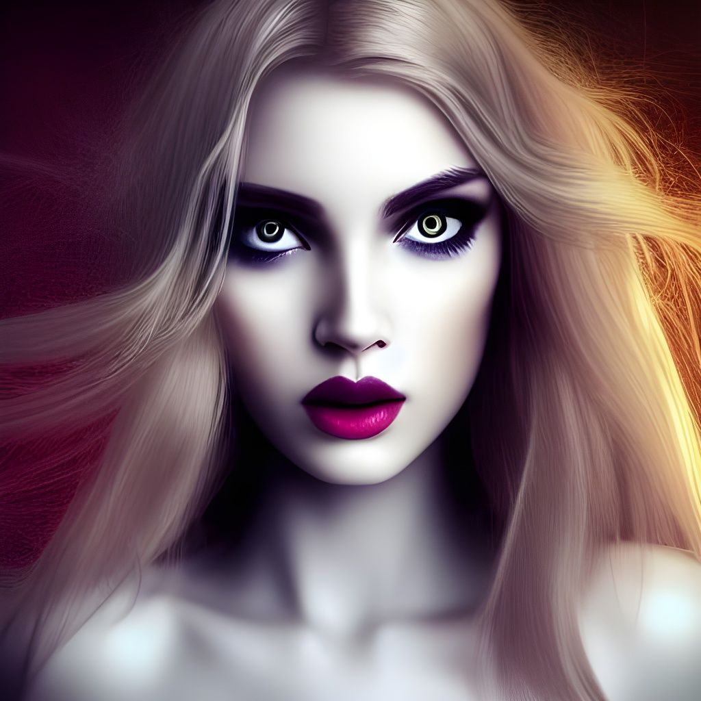Pirate Woman Portrait with Vivid Colors and Lighting