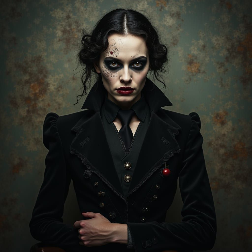 Gothic Horror Scene in a Penny Dreadful Freak Show