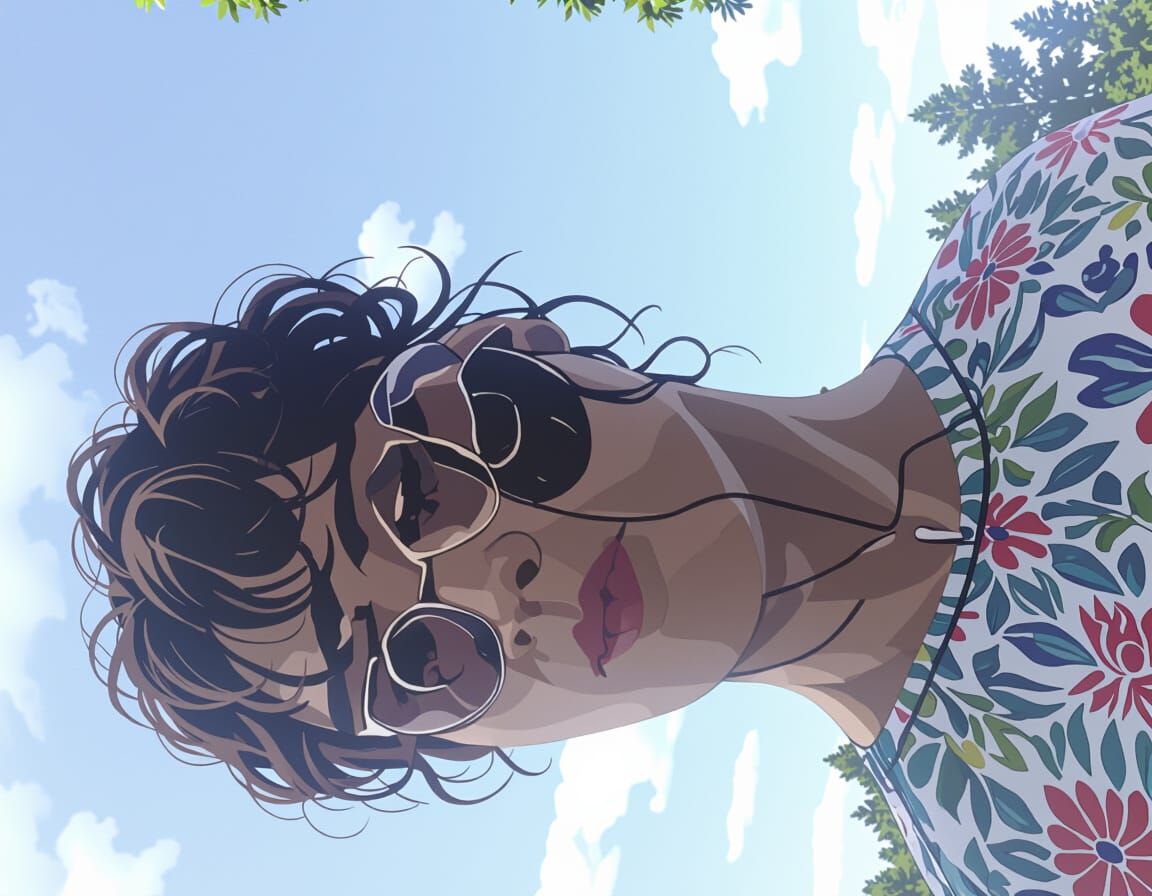 Young Adults Enjoying a Sunny Backyard Barbecue