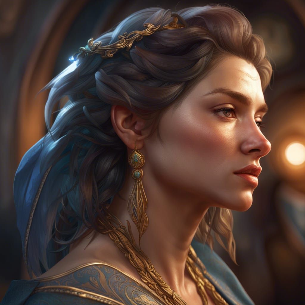 Goddesses of Olympus: Hyperdetailed Portrait