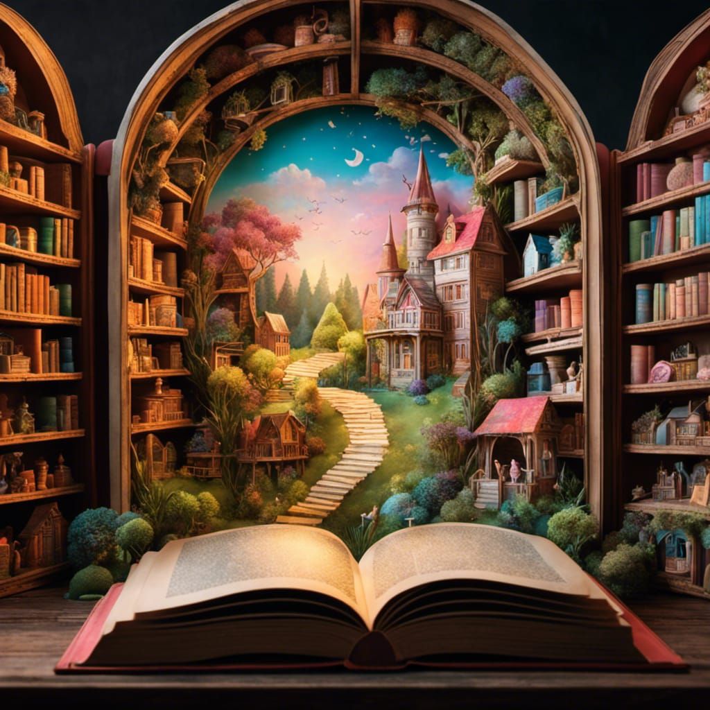 Fairytale Pop-Up Book Comes to Life in 3D Render
