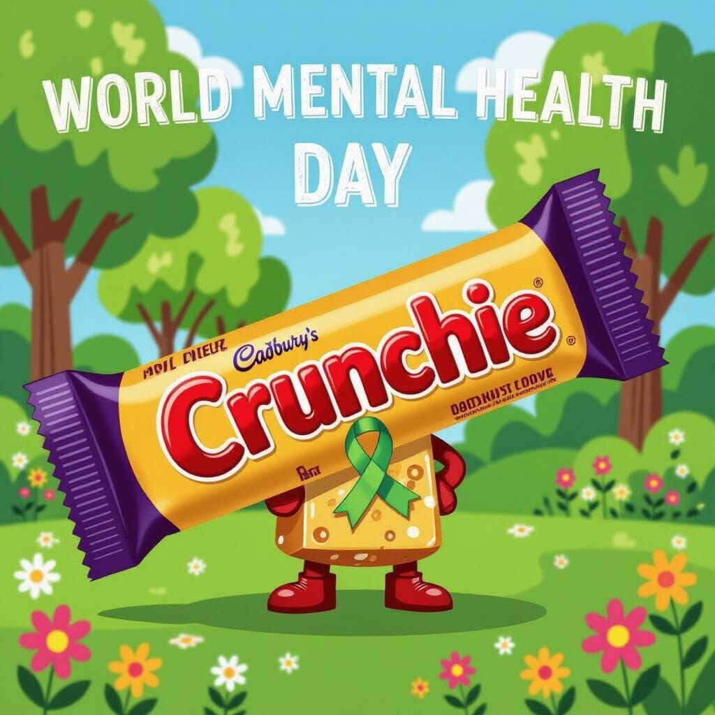 Cadbury Crunchie Bar Promotes Mental Health Awareness