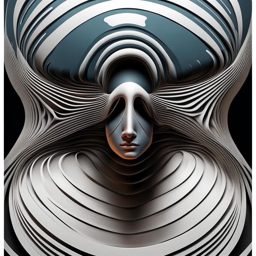 Inverse thought of empty mind, by opart