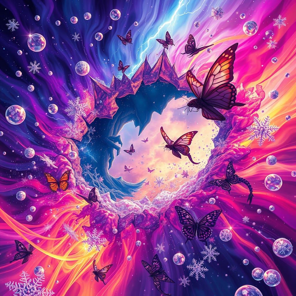 A dimensional storm tears through reality