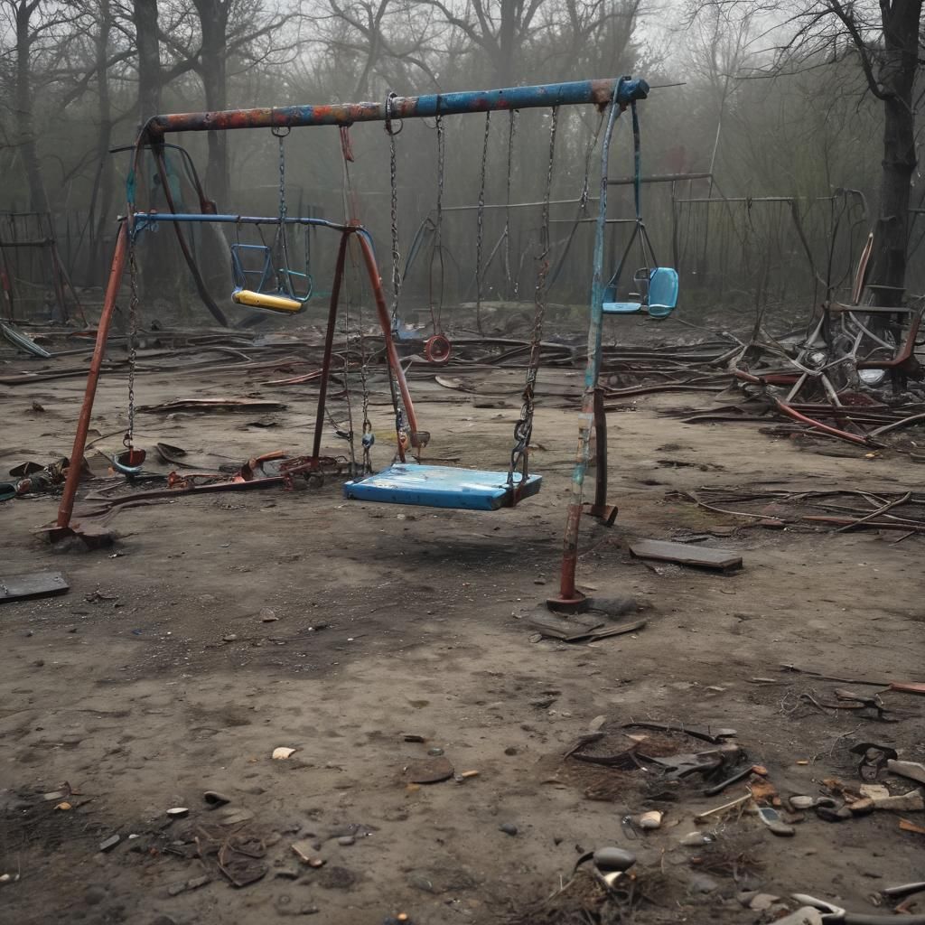 Post-Apocalyptic Playground in Fauvist Style